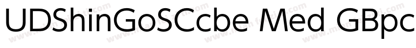 UDShinGoSCcbe Med GBpc E字体转换